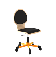 Židle STELA Roll s čalouněným sedákem a opěrákem