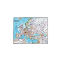 Nástěnná mapa - Evropa NG (National Geographic) Classic - nástěnná mapa 118 x 92 cm, lamino + 2 lišty