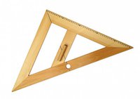 Rovnoramenný trojúhelník dřevěný 45°