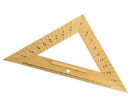 Rovnoramenný trojúhelník dřevěný 45°  s úhloměrem