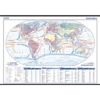Svět-školní nástěnná hydrosférická mapa