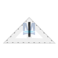 Trojúhelník 45° a 50 cm
