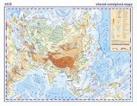 Asie-příruční mapa obecně zeměpisná