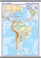 Jižní Amerika-nástěnná obecně zeměpisná mapa