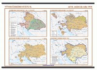 Vývoj českého státu  II.-16.století-1918-nástěnná mapa