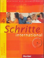 Schritte international 4-Paket-Kursbuch+Arbeitsbuch mit Audio-CD + Gloss.