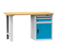 Dílenské stoly série D, šířka 1500, hloubka 700 nebo 800, výška 880 nebo 890 mm (6 modelů)