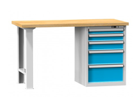 Dílenské stoly série H, šířka 1500, hloubka 700 nebo 800, výška 880 nebo 890 mm (6 modelů)