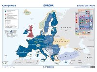 Evropa – Evropská unie a NATO – příruční mapa