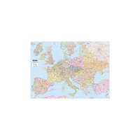 Evropa silniční - nástěnná mapa 113 x 83 cm, lamino + 2 lišty