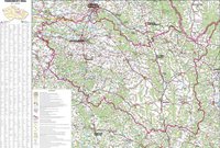 Nástěnná mapa - Pardubický kraj 130 x 97 cm, lamino + lišty