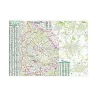 Nástěnná mapa - Olomoucký kraj 130 x 92 cm, lamino + lišty