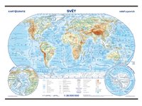 Svět – reliéf a povrch – školní nástěnná mapa