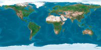 Svět satelitní - stolní mapa 65 x 40 cm